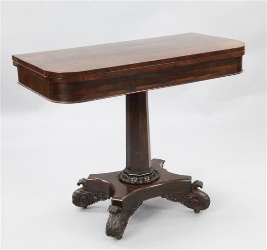 William IV rosewood tea table